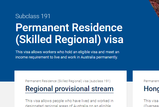 终于开放！一起揭秘澳大利亚签证191申请要求有哪些？